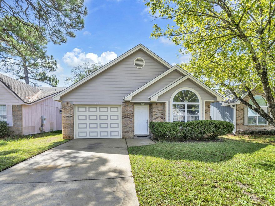 Welcome to 3024 Yorktown Circle, a charming single-family home nestled in the heart of Fort Walton Beach, FL. This delightful residence offers a perfect blend of comfort and convenience, making it an ideal choice for those seeking a tranquil yet accessible lifestyle.  Spanning 1,218 square feet, this home features three bedrooms and two well-appointed bathrooms. With a total of seven rooms, there is ample space to accommodate your lifestyle needs, whether you're looking to entertain guests or enjoy peaceful solitude. The interior boasts a mix of ceramic and laminate floors, providing both durability and style. The flooring choices seamlessly connect the living spaces, creating a cohesive and inviting atmosphere throughout.  The home's functional layout is complemented by a dedicated laundry area, ensuring practicality alongside comfort.
Situated in a desirable location, 3024 Yorktown Circle offers easy access Eglin Air Force Base and Hurlburt Field, close to shopping, schools and the sugary white beaches of the Emerald Coast! Whether you're a first-time buyer or seeking your forever home, this property presents a wonderful opportunity to embrace the Florida lifestyle. Don't miss the chance to make this charming house your home!