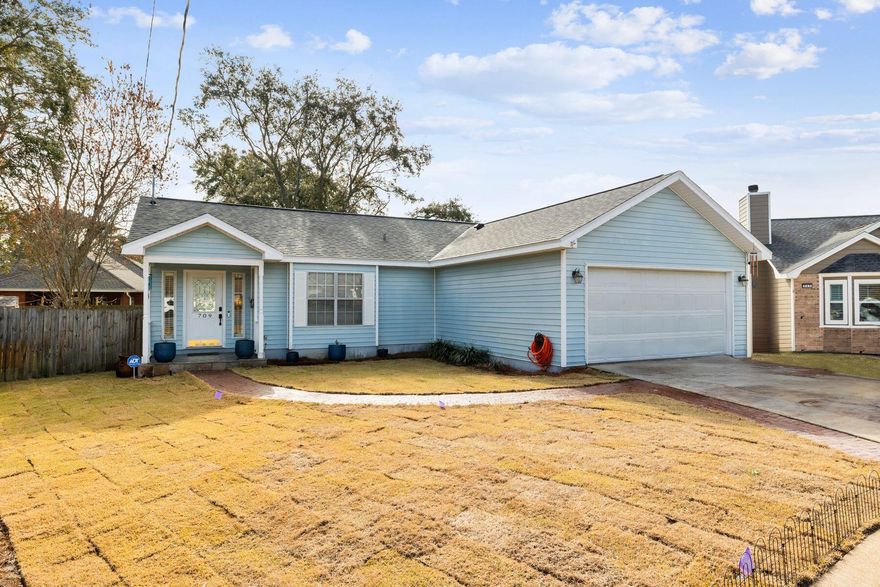 Tucked away on a quiet cul-de-sac in the desirable Heritage Run neighborhood of West Destin, this thoughtfully updated home offers privacy, charm, and exceptional coastal convenience. Ideally located just a short distance from Joe's Bayou-perfect for boating-and only minutes from the Gulf beaches, the setting balances tranquility with easy access to the Destin Harbor and all the area has to offer. Inside, the open-concept design creates a light-filled, inviting atmosphere ideal for both entertaining and everyday living. Recent upgrades include a brand-new roof, lush new sod enhancing curb appeal, and solar panels providing energy efficiency and long-term savings. Whether you're searching for a primary residence or a refined coastal retreat, this home delivers comfort and quality.