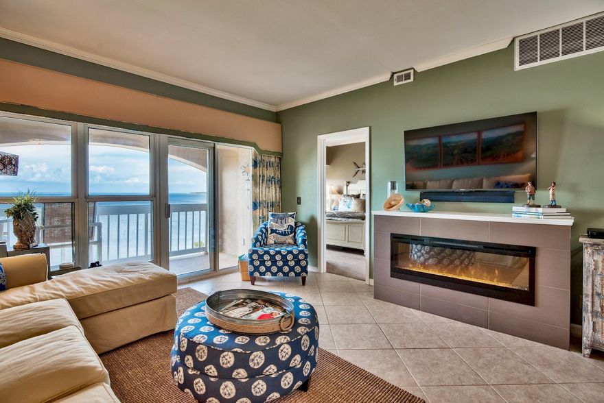 Gorgeous top floor, updated condo with stunning views within the Sandestin Golf & Beach Resort located on the Choctawhatchee Bay and Links Golf Course is perfect as your home or vacation home. When you first enter this meticulously maintained condo, you are sure to realize this condo is ready for you and your guests. Views of the Bay abound from almost every room. The owners have kept this condo for personal use and you will find it to be in pristine condition. Updates galore including the kitchen, living space with firewall and the bathrooms are deluxe with beautiful tile work including a walk in shower in the Master Bath. The split bedroom floor plan lends the Master Bedroom to enjoy stunning bay views and the Guest Bedroom golf course views. There is dedicated covered parking space,