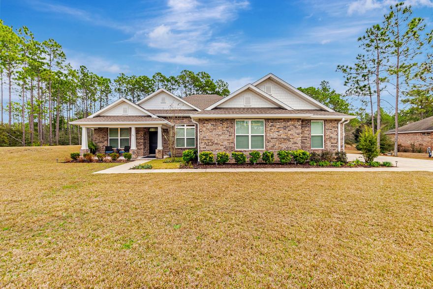 Need a HUGE Garage? Big yard? This home is Designed for the ultimate family vibe, this place is loaded with perks. We're talking 3 massive bedrooms, with the master featuring his & hers closets, every closet in the house has been pimped out with custom shelving, so no more chaos.There are 3 full baths, an open-concept living area that screams ''party time,'' a dining room, an office with a sitting area that'll make working from home feel like a breeze. The foyer's huge, and the screened in patio? A full-sized space perfect for epic family hangouts. Oh, the 28 ft deep garage? Pull down attic stairs. Custom gutters with full leaf guards.You'll love the kitchen--it's where the magic happens! Galaxy white granite, 12 ft ceilings, let's not forget the ultimate perk--privacy lot.