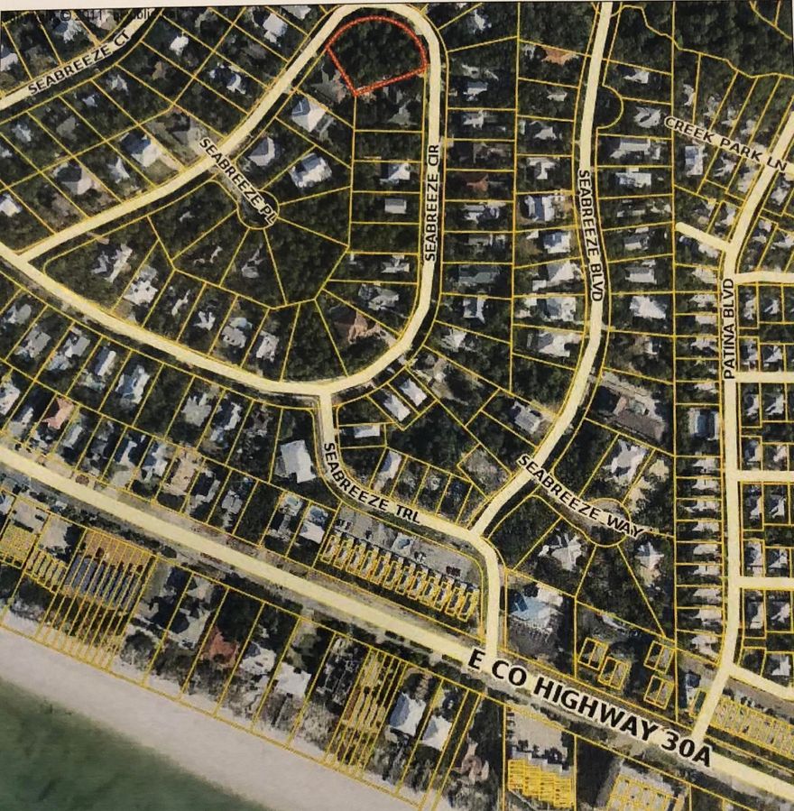 Great opportunity to build your dream home on this enormous vacant lot in the well-established community of Seabreeze along 30A! There is no where else you will find a beach community with low HOA fees, only a few building requirements, its own private beach access and all within a short distance to one of the most beautiful beaches! Seabreeze is located 2.5 miles west of Rosemary Beach and is close to all of the nearby shops and restaurants. Don't let this pass you by!