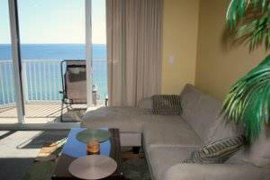 Great views from this one bedroom plus bunk room ''K'' floor plan. This unit comes with granite countertops, crown molding, stack washer/dryer, tile in living room, baths and kitchen and all kitchen appliances. Tidewater may be the best opportunity for buyers on the beach! Tidewater boasts a solid Homeowner's Association with low delinquencies and the goal of continuing improvements to this great property. Tidewater has it all including movie theater, heated indoor pool, coffee bar, Fitness Center with large spas overlooking the beautiful beach and gulf, and two large gulf front pools. Owner's are treated right here with their exclusive Owner's Lounge on the top floor of the building and complimentary beach service when they use their
