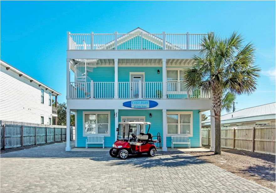Casa Blue did $143,000 in nightly rent for 2021 with owner stays. $85,000 pre booked for 2022. Rental projection for 2022 is $180,000. No HOA. Turn key rental ready (everything stays) and can continue with current management company that has been managing the home for 3 years.