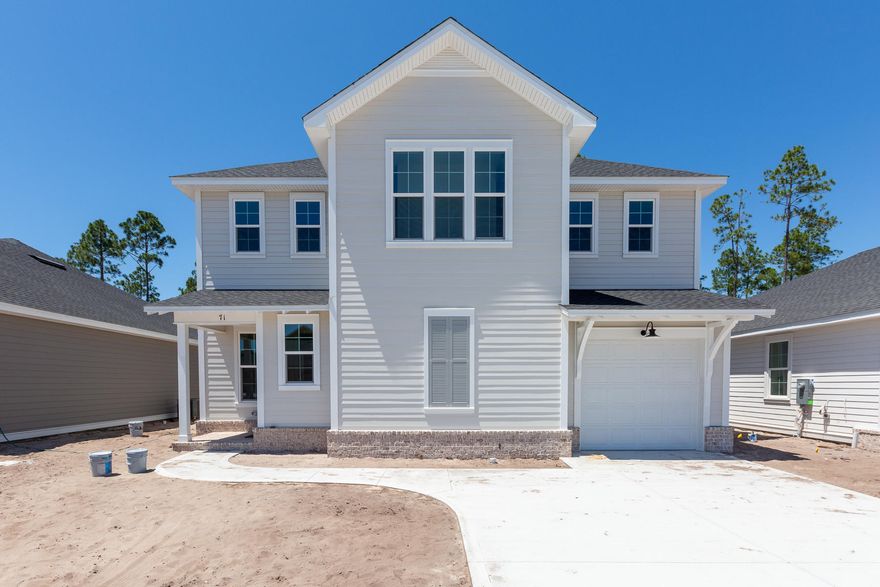 Introducing Stillwater, the newest neighborhood within the Watersound Origins community. The 2 story Christopher Plan has 3 bedrooms and 2.5 baths with a 1 car garage. This open floor plan includes 9' ceilings throughout, quartz kitchen and bathroom countertops, stainless steel Bosch gas appliances, wood cabinetry with soft-close features, tankless water heater, crown molding and Core-Tec Luxury Vinyl Flooring throughout. Notable exterior features include heirloom brick, irrigation system and 2 porches for entertaining. The Watersound Origins community is a wonderful neighborhood full of amenities including the Village Commons pool & fitness center, miles of nature trails, dock access to Lake Powell, unlimited golf and much more. Estimated Completion June/July 2018.