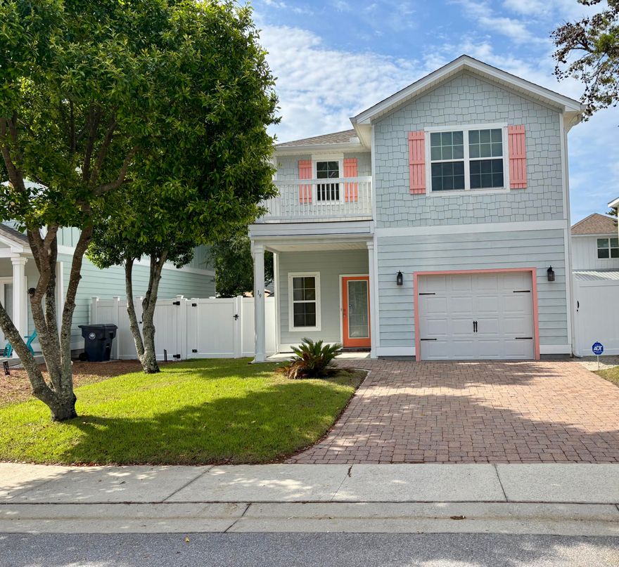 LOCATION, LOCATION, LOCATION! PRICE, PRICE, PRICE!! Highly motivated seller. Gorgeously stunning beach bungalow in the heart of Inlet Beach, just a quick stroll to the sugar white sands and emerald waters of the Gulf. This meticulously maintained home features a first floor open kitchen, dining & living room concept with lots of light and a truly beach getaway vibe. There is a patio just off of the living room for relaxing conversation after a fun day at the beach. In the main hall entry there is a powder room and the one car garage entry. The second floor boasts three bedrooms, as well as an ensuite off the master. The home is finished in a light, airy, elegant & relaxing motif. This home has a new roof,  a large lot and  is convenient to 30A and the shops/restaurants of 30Avenue.