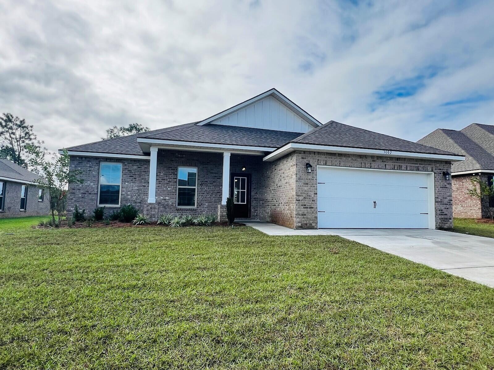 Awesome builder rate + choose TWO free: front gutters, refrigerator, smart home package, or window blinds. Restrictions apply.The RODESSA IV H in Patriot Ridge community offers a 4BR, 2BA open design. Upgrades added (list attached). Features: double vanity, garden tub, separate shower, and walk-in closet in master bath, kitchen island, walk-in pantry, covered front porch and rear patio, recessed lighting, crown molding, ceiling fans in living and master, framed mirrors in all baths, smart connect Wi-Fi thermostat, smoke and carbon monoxide detectors, landscaping, architectural 30-year shingles, flood lights, and more! Energy Efficient Features: electric water heater, a kitchen appliance package with an electric range, vinyl low E MI windows, and more! Energy Star Partner.