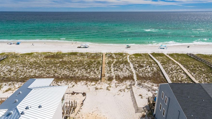 Accepting Back Up Offers! Gulf Front lot on Navarre Beach! Rare opportunity to own a 50' Gulf Front Lot to build your new vacation home or primary residence.  Navarre Beach is noted for the sugar white sands and the easy beach lifestyle. Lot has a permitted and existing 110' private dune walk over. Tap fees have been paid for additional added value and savings.There are very few parcels of Gulf Front land yet to be built on.  You'll have a blank slate to build on and start making your very own beach time memories.