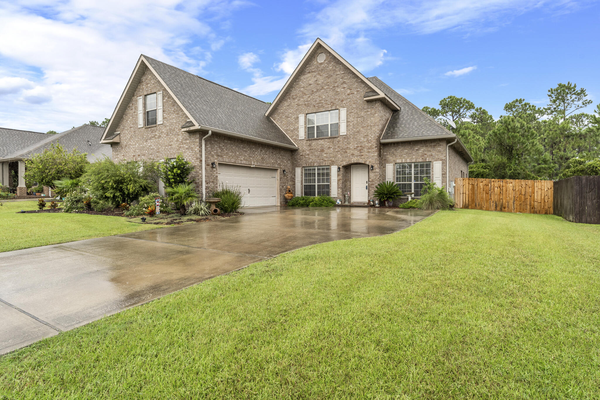 This gorgeous home has 5 bedrooms, an official office, and 3.5 bathrooms with a private pool and a split floor plan boasting 3,155 sqft of living space. BOOM!! Can you say space! It also has 2 brand new HVAC's in 2021, new LVP flooring in 2020, new garbage disposal in 2021 with a whole list of other upgrades since their ownership (see full list below). Summerset Estates is a quiet neighborhood that is surrounded by wooded areas and located on the south side of Hwy 98. This home has a 2 car garage and an oversized driveway. Tile in kitchen with carpet in the bedrooms. Granite countertops in the kitchen and bathrooms. Double sinks in master en suite with a tub and separate shower. Large bonus room over the garage with a full walk-in closet. Call today to reserve your showing! See more...