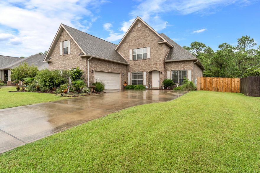 This gorgeous home has 5 bedrooms, an official office, and 3.5 bathrooms with a private pool and a split floor plan boasting 3,155 sqft of living space. BOOM!! Can you say space! It also has 2 brand new HVAC's in 2021, new LVP flooring in 2020, new garbage disposal in 2021 with a whole list of other upgrades since their ownership (see full list below).  Summerset Estates is a quiet neighborhood that is surrounded by wooded areas and located on the south side of Hwy 98. This home has a 2 car garage and an oversized driveway. Tile in kitchen with carpet in the bedrooms. Granite countertops in the kitchen and bathrooms. Double sinks in master en suite with a tub and separate shower. Large bonus room over the garage with a  full walk-in closet. Call today to reserve your showing! See more...