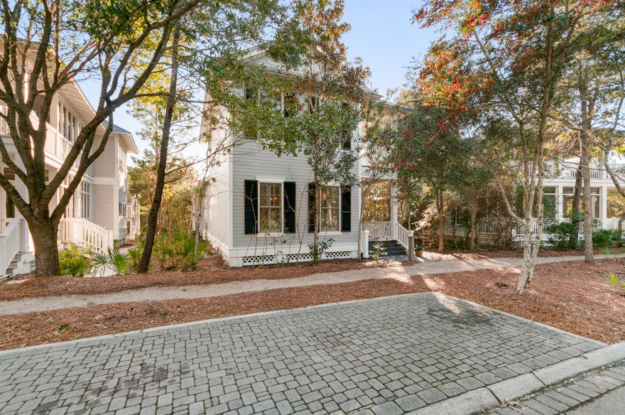 What a find in Phase 1 of Watercolor! This 3br/3.5ba home backs right up to Seaside and has the convenience of a 2-car garage and a master on the main. Come on inside, and you'll find a tastefully decorated oversized living & dining space that's perfect for entertaining. French doors to the covered porch will allow you the flexibility to spread outdoors for an evening with friends and family. Every bedroom has an en-suite, and a custom bunk room has been added on the main level by the owners. This floor plan makes for an ideal vacation rental property. Not to mention, you can walk to Seaside, the Boathouse or the Tennis Courts in a matter of minutes. Don't let this opportunity pass you by!