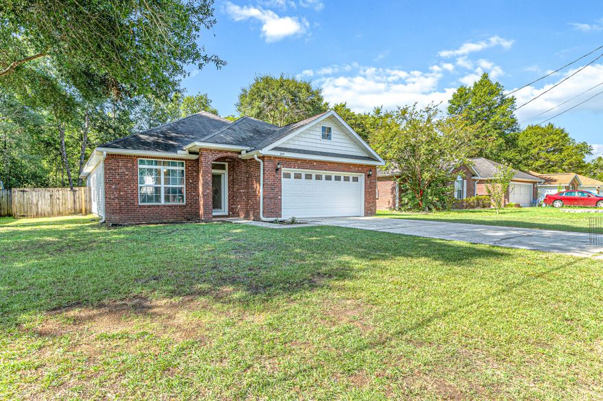 Welcome home. Excellently maintained 3 bed 2 bath house located north of highway 90 in Crestview. This property features high ceilings, an open concept floorplan, laminate wood flooring, a large kitchen over looking the living space with access to the covered back porch and private back yard. The rooms are generously large considering the home being under 1600 sq ft. There are not many quality homes under $180k like this one so don't let it pass you by.