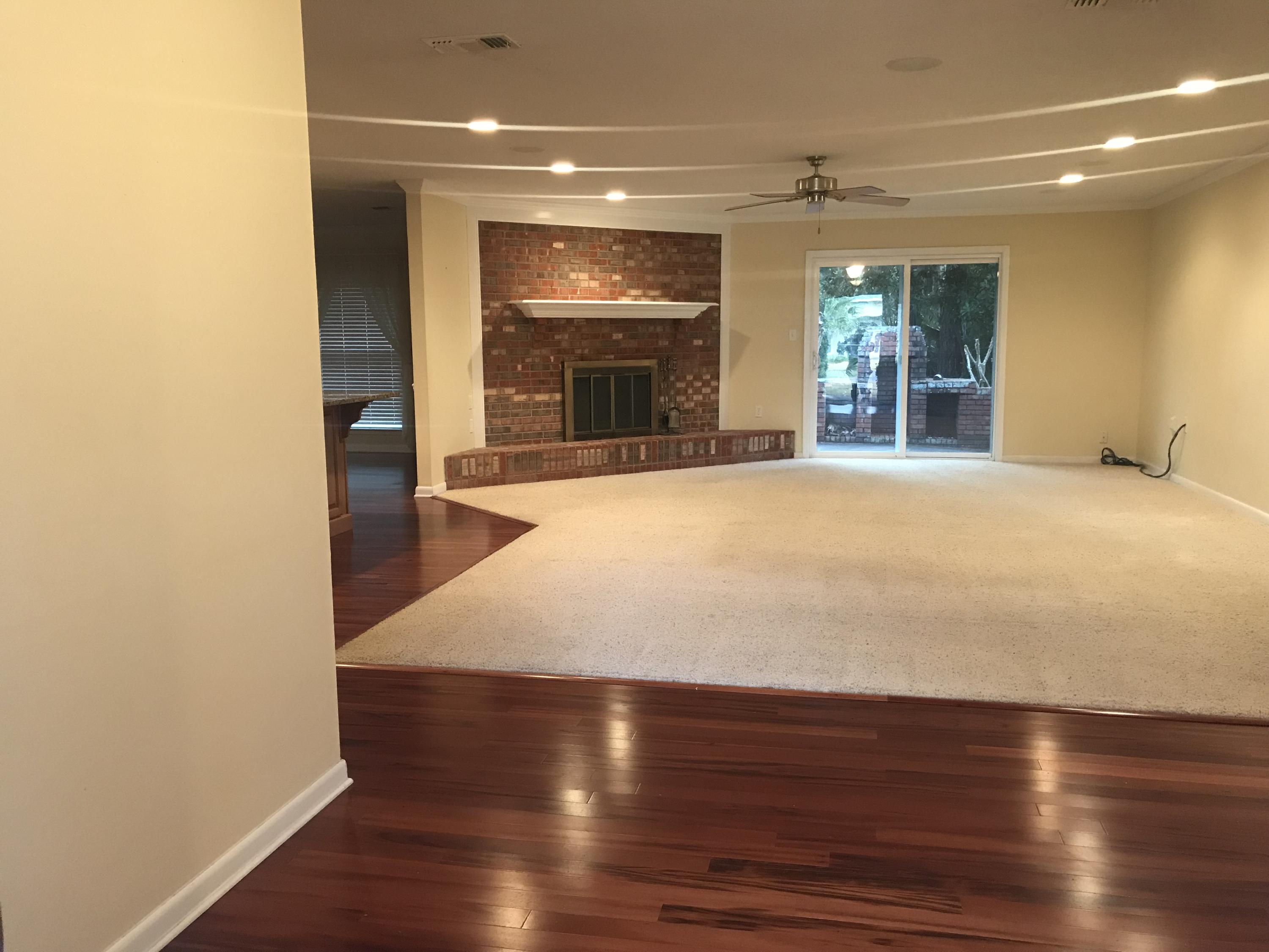 This lovely 3 bedroom 2 bath brick home located in the golf course community of Indian Bayou on a Cul-De-Sac with a large fenced in yard. This home features an open floor plan with carpet & hardwood floors throughout, recessed lighting, fireplace, built in central vacuum system. Many upgrades including granite counter tops, stainless steel appliances, gas cook-top & gas hot water, electric oven, large master bedroom floor plan. Rent includes lawn maintenance.