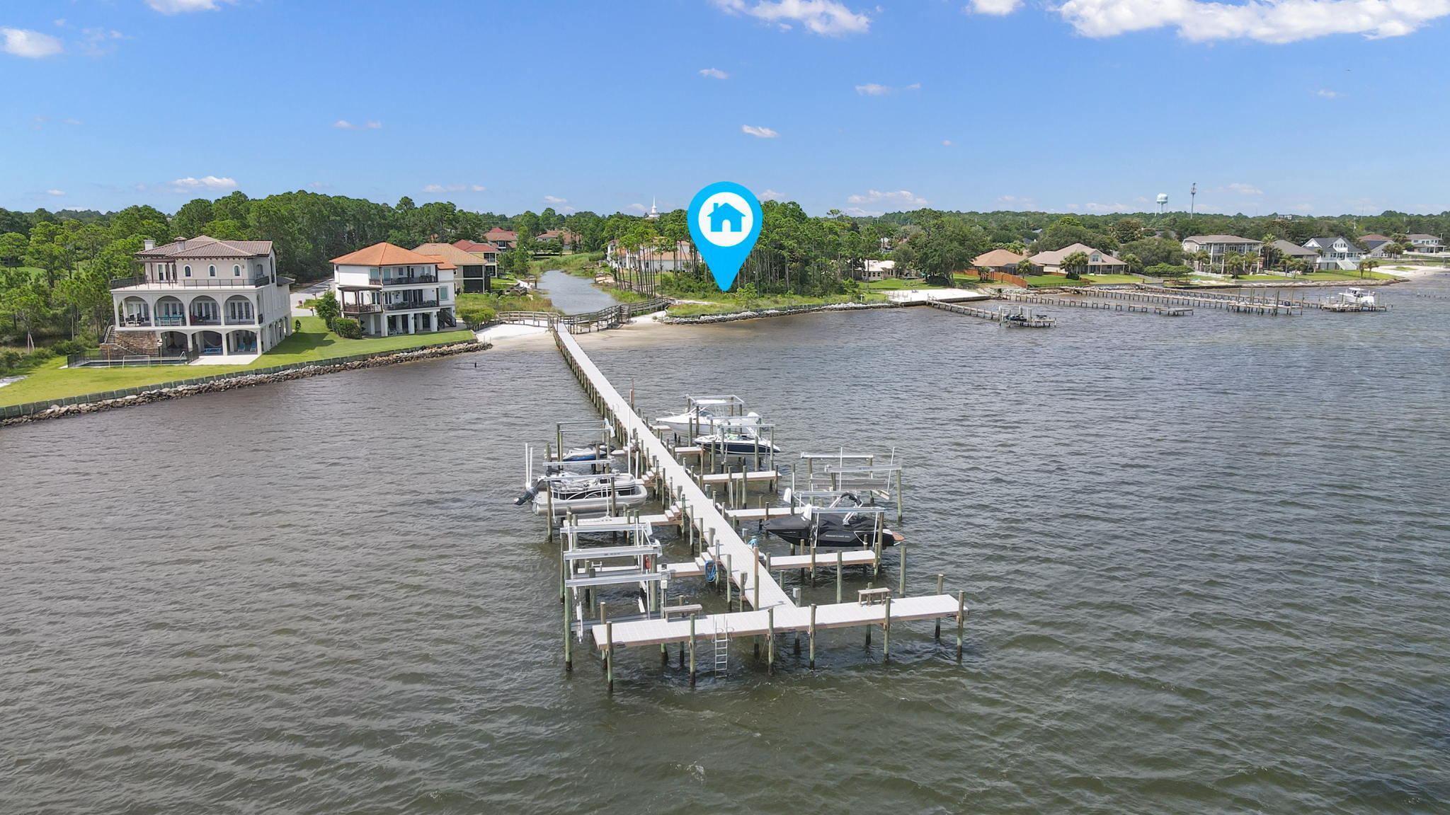 Welcome Home .....WATERFRONT Lot & Boat Slip in East Navarre offers this ideal location for your new home. Breathtaking views from sunrise to sunset over Palmetto Lake ~ Santa Rosa Sound and the Navarre Beach Island. Palmetto Lake Preserve is one of Navarre's newest Gated Communities enjoying Custom Built Mediterranean style homes and a community pier. Bring your boat as this lot has direct access to the dock and your private BOAT SLIP # 9 offering deep water access. EAST NAVARRE location situates you between Destin and Pensacola and easy access over the Beach Bridge to the Gorgeous white sandy beaches of the Emerald Coast. Come view your little piece of paradise to truly appreciate the lifestyle of coastal living before all the waterfront lots are gone.