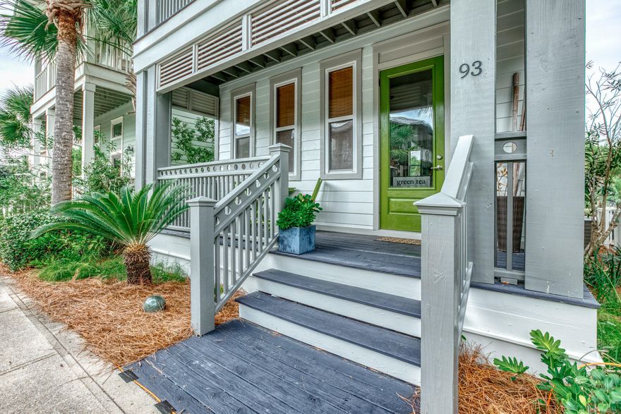 Seacrest Beach cottage, a rare find on the east end of 30A at $600,000, 3 houses to the lagoon pool. Never rented, excellent condition. Main floor is entirely living & dining. The 2nd floor has 2 bedrooms w on suite baths and a bunk room with window and closets. Sold fully furnished. Quartz counters, wood floors & built in banquet. Seacrest Beach boasts deeded beach access, one of the largest pools in NW FL, parks for kids to play & a nature trail for jogging or walking your pet. The Gulf of Mexico is a 5 minute walk, sugar white sand, nearby shops & restaurants. Ride the 30A bike path 18 miles. Excellent 2nd home or vacation rental. A benefit of a smaller home, 1320 sq/ft, is very low utility bills, electric averages $75 a month and water/sewer $76 a month.