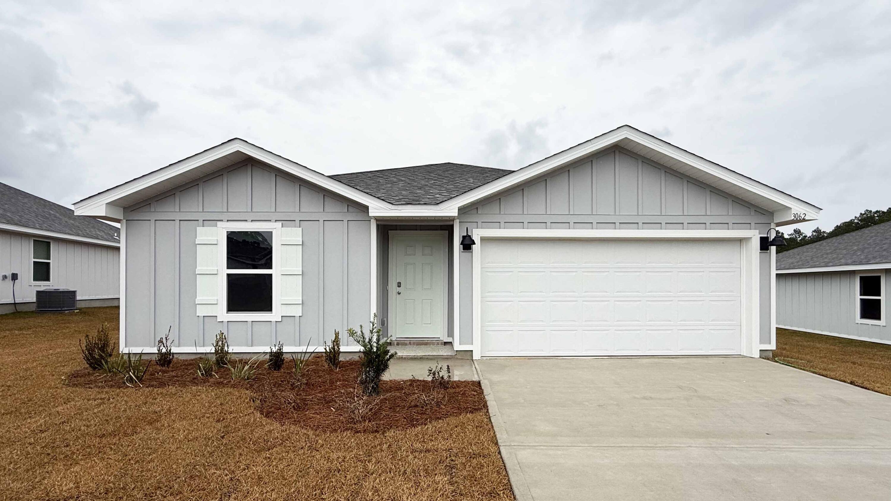 ALMOST COMPLETE & MOVE IN READY. Royal Estates located in a fast-growing Crestview area. The lovely Freeport model with its fabulous open design for easy, relaxed living & entertaining. Well-designed kitchen features stainless appliances, gorgeous granite, smooth-top range, built in microwave, quiet dishwasher, pantry & more. Eye catching wood-look flooring & PLUSH carpet in the bedrooms. The 'Smart Home Connect' System includes a variety of convenient Smart Hm. Devices. Bedroom 1 & adjoining bath offer a lg. walk-in closet, granite countertop & lg. shower. Nice clean lines for a very attractive curb appeal & an easy drive to the airport, military base, beaches at Ft. Walton - Destin & minutes to the popular 'Blackstone Golf Course.' MUST SEE.