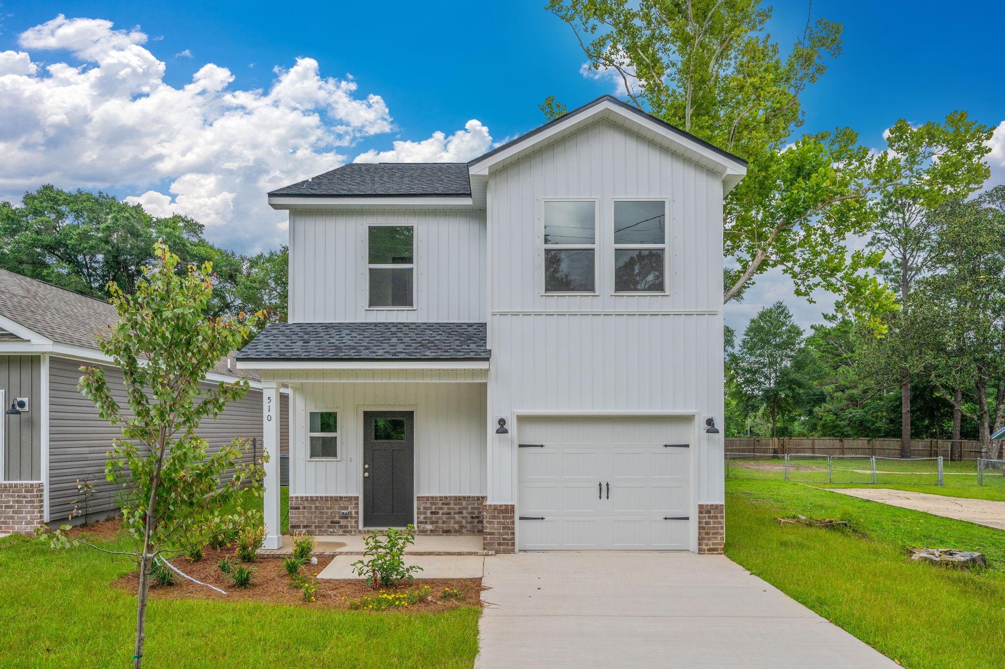 $15,000 TOWARDS CLOSING COSTS/PREPAIDS/RATE BUYDOWN/ADDITIONAL APPLIANCES OR BLINDS!! THIS 2-STORY PLAN PACKS A PUNCH FROM TOP TO BOTTOM - Cozy front porch leads to high ceiling foyer with powder room on the right, follow to open family room/kitchen and dining area. Luxury vinyl plank flooring, recessed lighting, white shaker style cabinets, work island w/bar seating, dining area opens to rear patio, stainless-steel appliances, quartz or granite countertops plus pantry. All bedrooms and 2 full bathrooms upstairs plus laundry room. Owner's bath has double vanities, white cabinets and LVP.