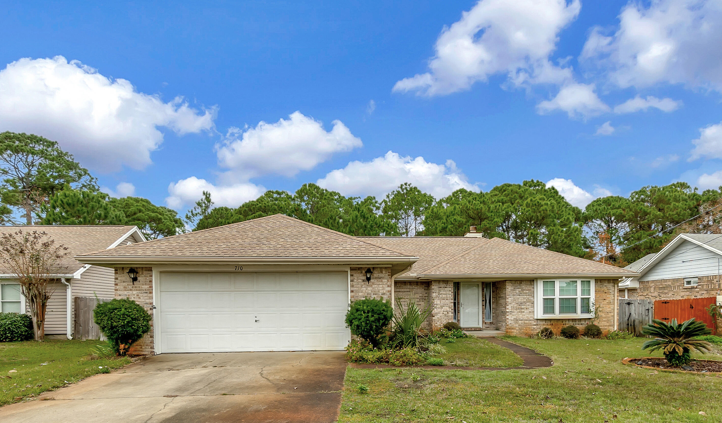 This beautiful 3BR/2BA property is conveniently located close to everything that Destin has to offer, including an easy commute to the local bases, schools, beaches and shopping centers. This residence embraces a spacious floor plan and features vaulted ceilings, wood fireplace, a large kitchen with granite counters, updated cabinetry, stainless steel appliances, 2-car garage, fenced backyard with swimming pool, solar panels and no HOA. The well-kept home is up to date on all maintenance needs and is in great condition. Rentals are 1-year minimum with 1 month rent deposit. Background check is required. Pet restrictions apply with $250 non-refundable fee. Schedule your private showing today!