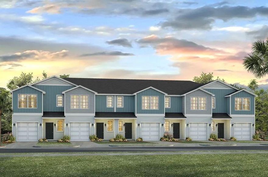 Welcome to Garden Villas in Crestview, FL! This New Townhome community will feature a gorgeous community pool.  The Palm Interior Unit is a 2-story townhome that boasts 3 bedrooms, 2.5 baths, and single car garage with an open design that is perfect for entertaining. The kitchen is presented with quartz countertops, a large island bar, pantry and all stainless-steel appliances offering style and functionality. Bedroom 1 is located on the second floor as a private retreat with a spacious walk-in closet and a beautiful adjoining bath. Interior features also include EVP flooring with frieze carpet in the bedrooms. Our Home is Connected package also offers a Smart Home 'Connect' system with several convenient devices you are sure to enjoy.