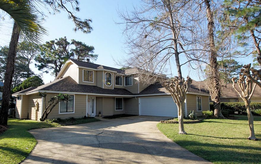 Time to relax and enjoy the incredible lake and Bay views !! This 4 bedroom home with a pool is located in the Southwind subdivision within the Bluewater Bay resort. Many recent upgrades include a new roof (2020) kitchen counters(2020) reinsulated (2019) hot water heater (2019 large kitchen with granite counters,stainless appliances and a breakfast bar.Living area with vaulted ceiling and a fireplace overlooking the pool and lake.Large Master boasts incredible views with its own covered balcony.Bluewater Bay offers Golf ,tennis,full service marina. Close to Bluewater Bay Elementary. Short drive over the bridge to Destin. 20 minute drive to Eglin AFB.