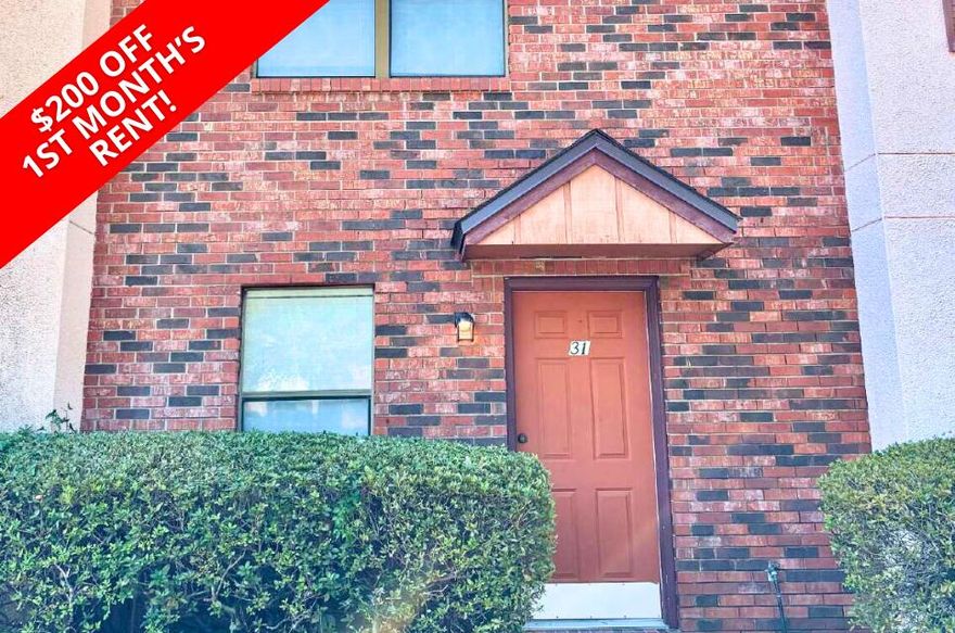 Move-In Special $200.00 Off First Month's Rent! This beautifully maintained townhome offers a spacious and functional layout with plenty of natural light throughout. The large living area opens seamlessly into a tiled dining space and a well-appointed kitchen featuring a convenient breakfast bar ideal for both everyday living and entertaining. Both bedrooms are generously sized, and the unit includes washer and dryer hookups for your convenience. Owner will allow a small dog under 25 lbs. All Coastal Realty Services residents are enrolled in the Resident Benefits Package (RBP) which includes renters insurance, HVAC air filter delivery (for applicable properties) and our best-in-class resident rewards program, and much more! More details upon application.