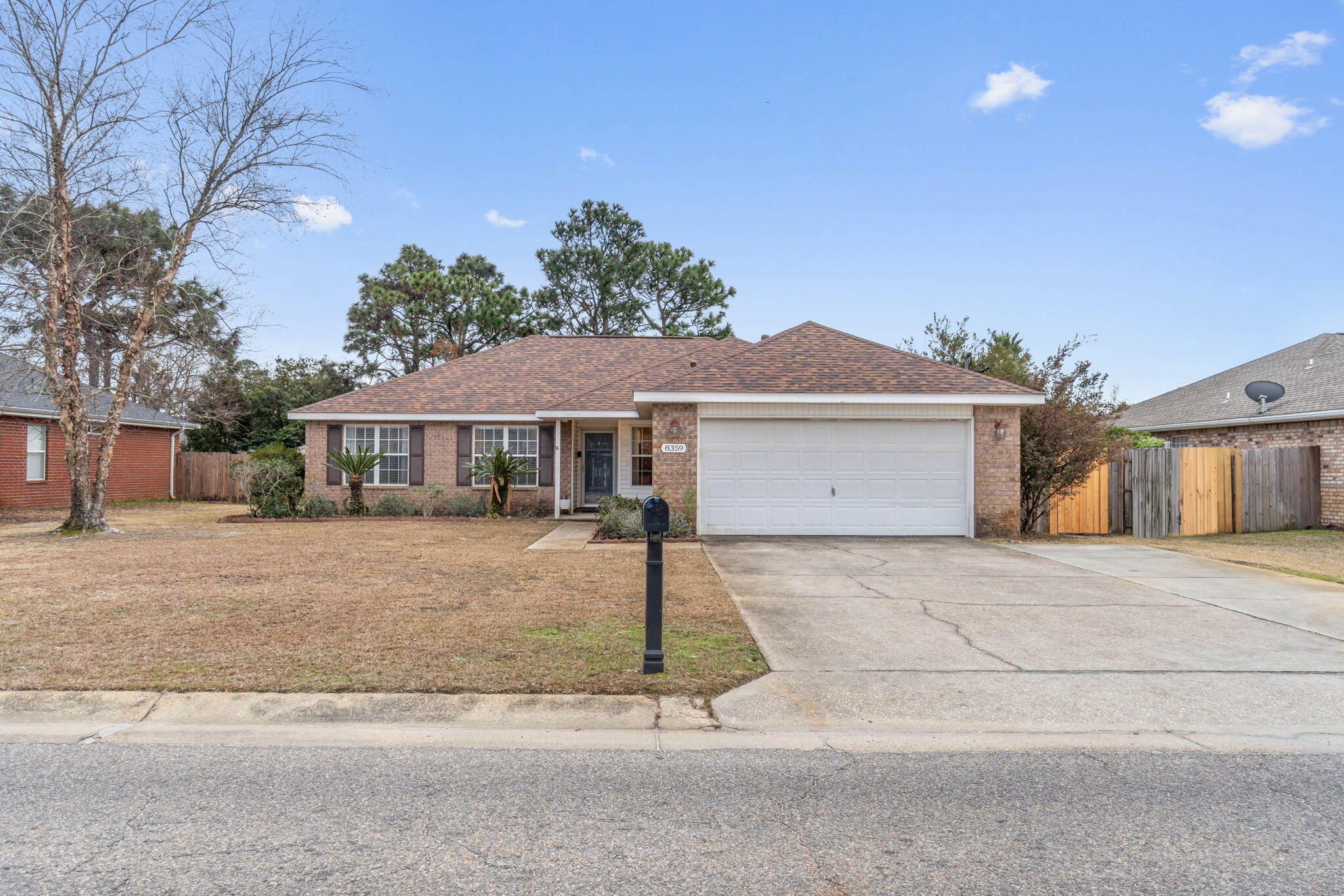 Welcome to 8359 Shipton Street! This charming 4-bedroom,2-bathroom house is located in the heart of central Navarre. With a short drive to the stunning Navarre beaches, you'll have the best of coastal living right at your fingertips. Step inside and be greeted by the modern and stylish design, featuring granite kitchen countertops, a beautiful backsplash, and sleek stainless steel appliances. The split bedroom floor plan offers privacy and comfort for everyone in the family. Enjoy indoor/outdoor activities in the large enclosed Florida room or unwind on the backyard deck and gazebo. Complete with a fully fenced backyard, outdoor shed, and parking spaces for 2 cars, this property has it all. Don't miss out on this incredible opportunity to make this house your dream home!
