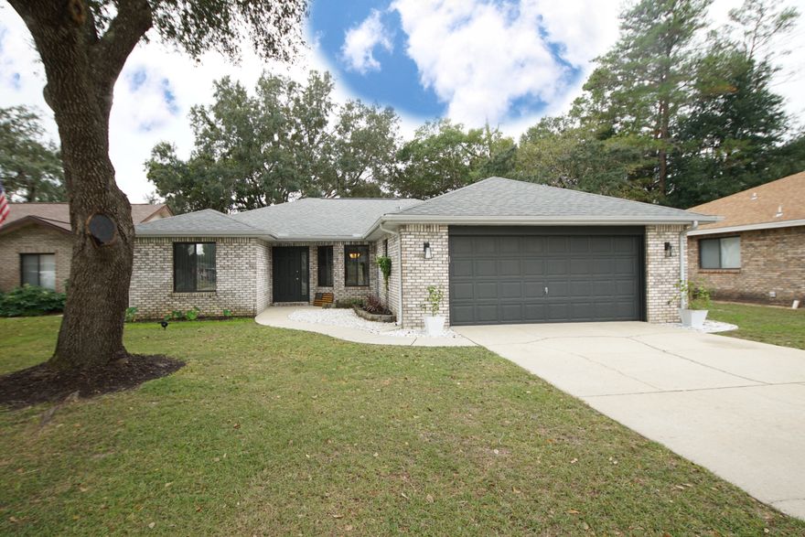 MULTIPLE OFFERS RECEIVED--showings allowed through Sunday. Submit highest and best offers NLT 11/28/22, 9 AM. You'll want to check-out this attractive three bedroom split-plan home! Upon entering the home, through the protected front walkway, you'll have a view through the family room to the large screened porch. The home has luxury vinyl plank flooring through-out, except the kitchen, baths and laundry. The family room features a gas fireplace and oversized sliding glass doors--allowing for a lot of natural light. The adjacent kitchen has a galley-style layout and spacious, wainscoted eat-in area. There is a cut-out above the sink, so the chef won't miss-out on the action in the familly room! The laundry room is convenient to the kitchen and . . .  Please click ''more.''