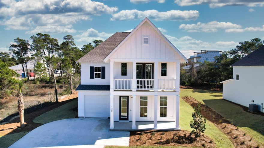 Located within minutes of the beautiful white sand and water. Bike, golf cart or walk to 5 different beach accesses. Pedestrian underpass to be completed Spring 2023. Walking distance to 30Avenue with amazing shops and restaurants. 20 miles from PCB airport and close enough to the new hospital being built. Short term rentals are allowed. Lot is LARGE ENOUGH FOR A FUTURE POOL AND CARRIAGE/POOL HOUSE. Home is expected to be complete by the end of the year.