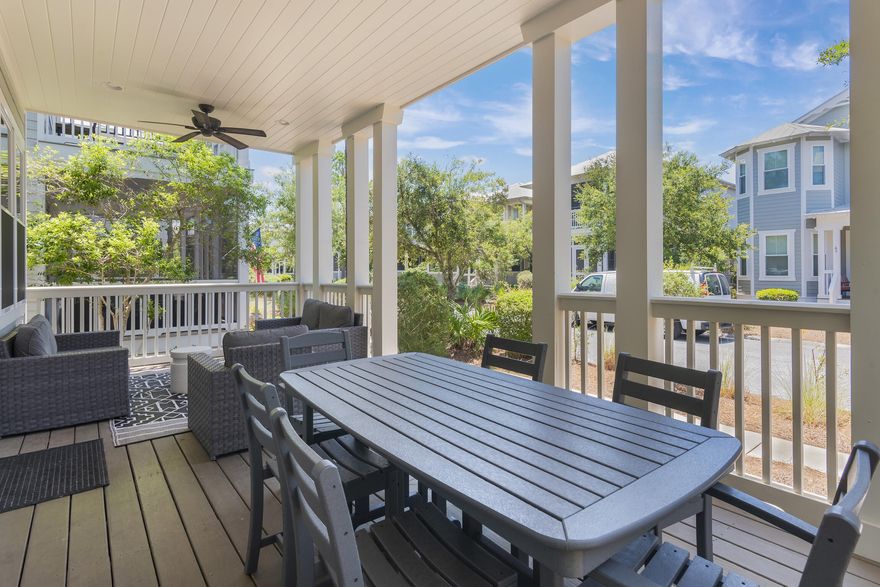 Motivated Seller! Welcome to Naturewalk at Seagrove, where the highly sought-after Seabreeze floor plan awaits. Positioned in one of the most coveted areas, this charming home presents an enticing opportunity as one of the most affordable 4-bedroom residences in the community.Prepare to be captivated by the charm and elegance of this abode, boasting a bright and sunlit open floor plan that sets the stage for comfortable living. The top and bottom levels feature expansive porches, offering a delightful space for relaxation and enjoyment.Inside, discover a thoughtfully designed layout comprising four inviting bedrooms, including a unique room adorned with custom full over full bunk beds. With three and a half well-appointed bathrooms,