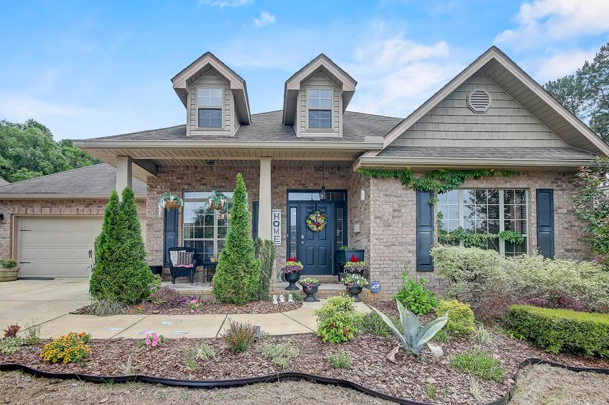Welcome to 104 Traverse Ln, a stunning 5-bed, 3-bath contemporary home in Fox Valley, Crestview. The all-brick beauty features hardwood floors in the dining room, den, and family room. The well-appointed kitchen boasts appliances, ample cabinetry, breakfast bar, granite countertops, glass backsplash, walk-in pantry, and a cozy breakfast nook. The secluded master suite offers a luxurious en-suite bathroom with double vanity, garden tub, separate shower, and a large walk-in closet, plus private access to the covered patio. Enjoy the expansive, privacy-fenced backyard with a serene greenbelt border, making this home truly perfect!