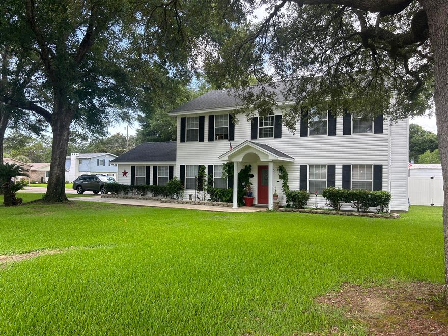This grand Colonial home (4yr old roof) offers an impeccable living experience just moments from the pristine sands of the beach. With a spacious and light-filled layout spanning two levels, it provides ample room for entertaining. The open-concept kitchen, living, and dining areas flow seamlessly to the backyard, offering picturesque views of the pool. A separate lounge room, warmed by a fireplace.Outside, enjoy a sparkling in-ground pool for summer fun and a fire pit area perfect for cozy winter nights. Mature trees offer privacy, and low-maintenance gardens ensure more leisure time in your new home. Conveniently located within the Kenwood subdivision, this move-in-ready home is just moments from the beac & Eglin Air Force Base and Hurlburt Field. Excellent schools, shopping, and dining options are also nearby.






