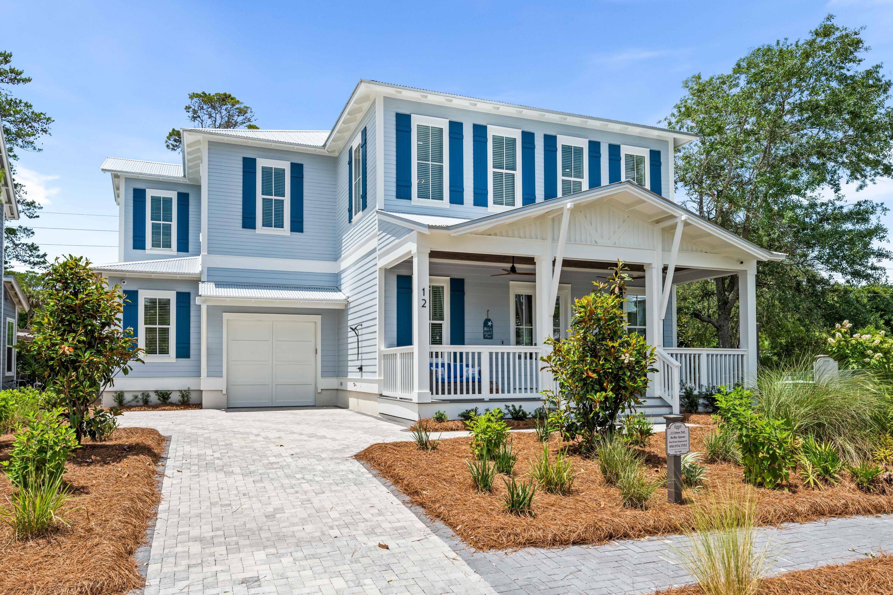 NEW CONSTRUCTION -FULLY FURNISHED! Experience coastal living at its finest in this beautifully custom built home designed and built by CoaStyle Homes includes 5 Bedrms (4 King beds) 5.5 bath with a large open living room/wet bar & fireplace.  Designed with many extras & custom built ins.  1st floor boasts a Primary ensuite with a large oversized enclosed walk-in shower/bath combo. 2nd floor  includes a primary bedroom with ensuite bath, bunk room with ensuite bath/ and two other beautifully designed guest rooms, each with ensuite baths.  Large upstairs full length balcony accessible from 2 rooms.  This home is the PERFECT rental property-sleeps 14-16, and is WALKING  distance to the exquisitely serene Gulf of America. Price includes FULLY FURNISHED and TURN KEY READY!