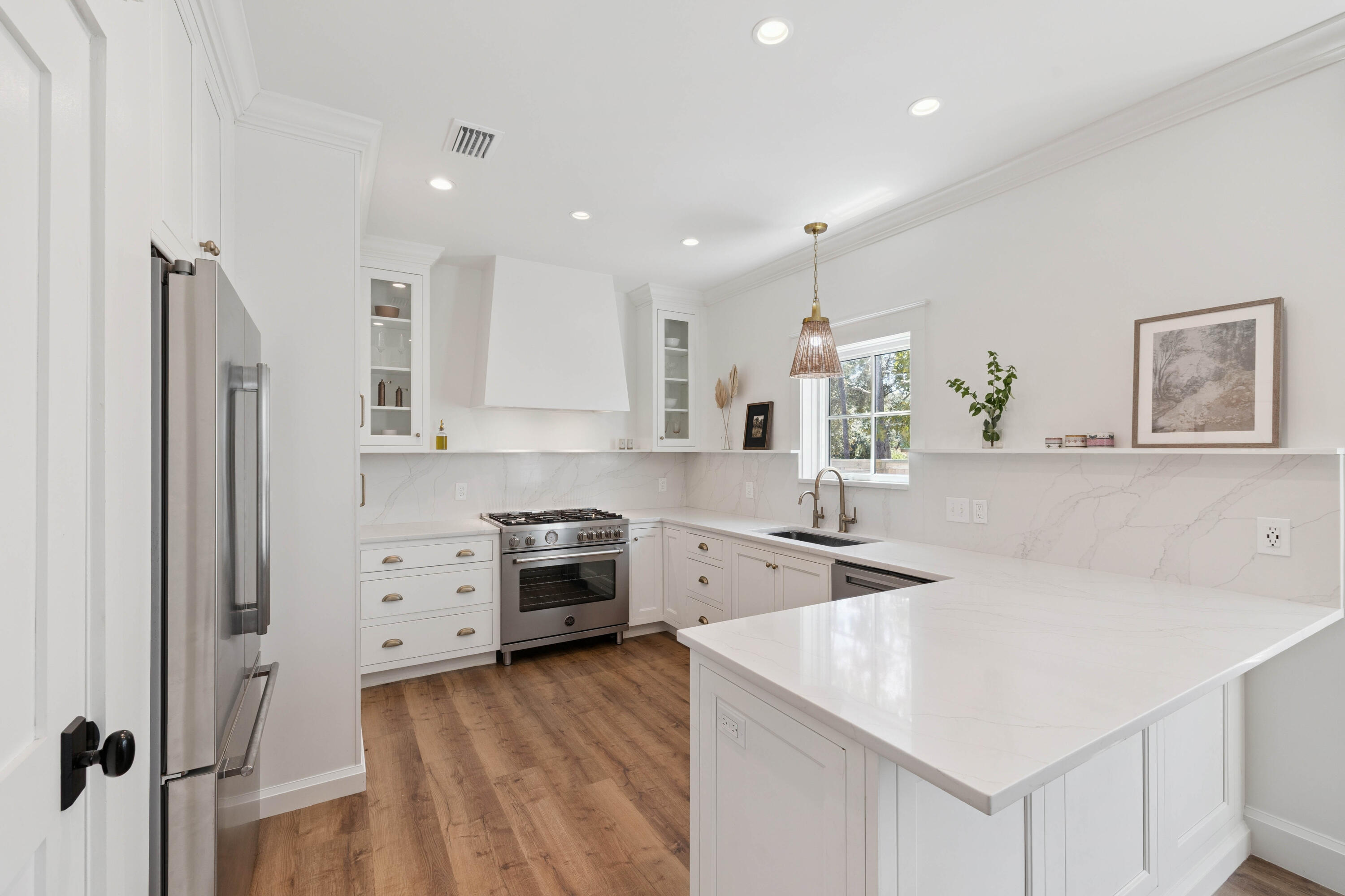 This beautiful home offers large light filled rooms and was completely renovated in 2021, boasting Kolbe windows and doors, Emtek hardware, Bertazonni and Thermador appliances, a 5 stage Carrier A/C system, and so much more. A brand new pool and spa and a new cobble driveway were just added in the fall of 2024.Homes on Clareon Dr. have deeded beach access with golf cart parking at the end of the street, making this street a sought after location on the east end of 30A. Kaiya, Alys, and Rosemary Beach are just a short golf cart ride away. Close proximity to Camp Creek Rd. provides easy access to 98 and Publix. This lovely home offers a wonderful opportunity for a turn key beach home. A large storage room off the back of the house is ideal for housing paddleboards and more.