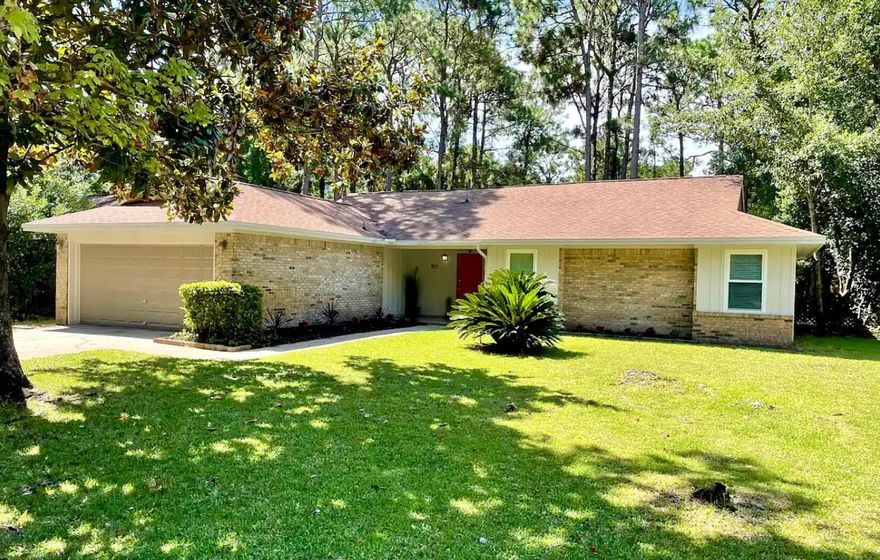 Welcome Home! This perfect 3-bedroom, 2-bathroom brick residence is nestled in a tranquil neighborhood, offering both serenity and convenience. Boasting a well-designed layout and wood burning fire place, this home features spacious living areas, a modern kitchen with modern appliances, master suite with spacious walk in closet, en-suite master bathroom and two extra bedrooms perfect to accommodate your children and/or extended family members. The brick exterior, and well kept landscaping adds a timeless appeal and durability.

Step out to the backyard to enjoy a beautifully landscaped yard, with tall pine trees and paver patio ideal for outdoor gatherings or peaceful morning coffee. The neighborhood is known for its friendly atmosphere and boasts an endless range of amenities, including parks, walking trails, golf  course, tennis courts, pickleball courts, clubhouse, restaurants, marina, bay access,  and local shops just a short stroll away. It is also close proximity to military bases, top-rated schools, and the world's most beautiful beaches in Destin l or just move in ready for you with little too no hassle what so ever. 

Priced below comps and will sell fast! Don't miss out and sched your showing today!

Pre-paid Year Long Membership to the Bay Drive Pool included with accepted offer!