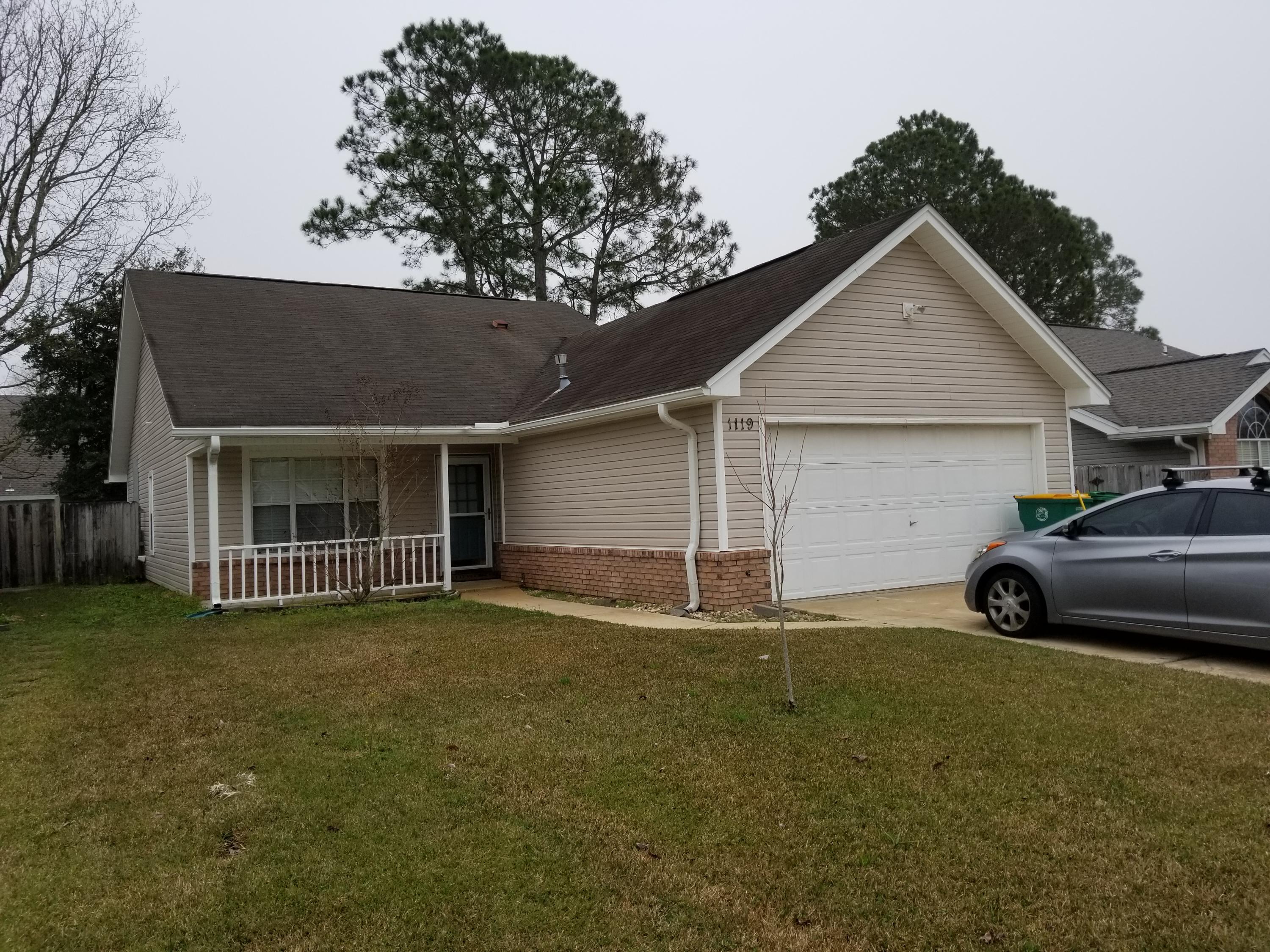 Perfect opportunity for a new family or investors to buy in Hidden Trails Neighborhood! This 3 bedroom/2 bath home is located on a quiet cul-de-sac. Home boasts stainless steel appliances, custom backsplash, large living room with wood burning brick fireplace, NO CARPET, tile flooring, sky light in bathroom, his & her closets in Master, bonus room with built in doggy door, patio perfect for entertaining, privacy fenced back yard, new French drains, New AC & ductwork (2015) and so much more! This home is a must see!