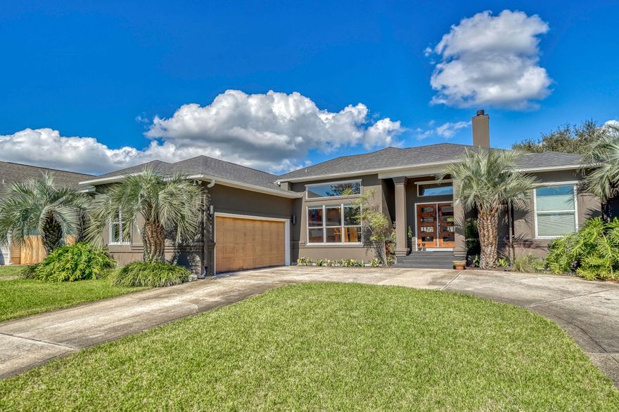 SEE THE WOW in this Impressive, One-of-a-Kind, Meticulously Maintained, Soundside 3 Bed/2 Bath, 2462 Sq Ft Home with Contemporary Architecture & Design, a Wrap-Around Driveway, Oversized Garage, In-Ground Gunite Pool, Outdoor Shower, Central Vacuum System, Foam Insulation, and Generator Connectivity, Located Just 500 feet from the Majestic Santa Rosa Sound. Completely Remodeled Down to the Studs within the Past 2 Years, with Over $200K in Updates to the Interior, Exterior and Landscaping. Exterior was Resurfaced/Painted w/High Quality Elastomer Stucco Paint, New Roof in 2017 with 40 Year Architectural Shingles, Newer Top End Appliances, Fixtures, Flooring, Doors, Windows and More! This Home Screams Curb Appeal and has a Grand Entry with Custom French Doors. As you Enter, you'll Find... an Open and Warm Floor Plan with Bamboo Hardwood Floors, Soaring Ceilings and Modern Architecture, Outfitted with Lighting Upgrades Galore, a Cozy Dual Sided Fireplace, and Tons of Natural Light Flowing In. The Kitchen is Gorgeous & Open, with Extensive Space to Maneuver and Host, Equipped with a Gigantic Calcutta Marble Countertop Island, Tiled Back-Splash, Custom Cherry Wood Cabinets, Upgraded Appliances, Open Dining Space, Pantry, and Spacious Breakfast Nook, with Bay Windows overlooking the Back Yard, Pool, Lush Landscaping, and Raised Built-In Garden that Stretches the Length of the Back Yard. 

Enter the Grand Master Bedroom, with Transom Windows for Additional Natural Lighting and an En-Suite Room attached that can be used for a reading room, office, sitting area, baby room, etc... It's a Huge Bonus that Stands Apart from typical Masters, that also Provides Private Access to the Covered Patio & Pool. Cozy up to the Fireplace Located on the Left as you Step in through the French Doors and the Open Feel with High Ceilings & Warm Accent Lighting.  Step into the Master Bathroom, Masterfully Designed and Outfitted with Up-End Fixtures, Granite Counters, Dual Vanities, a Modern Ceiling Fan, Gorgeous Tiled Flooring, and an Oversized Jetted Tub.  Additionally, you'll Find a Large Tiled Walk-in Shower with Custom Cobblestone Flooring. All this Providing the Ultimate in Relaxation that Gives an Inviting Spa-Like Experience. You'll Never Want to Leave!   

The Second & Third Bedroom have Generous Amounts of Space, and the Northwest Bedroom comes with an En-Suite Room just like the Master, which overlooks the Pool and Lush Back Yard.  The Second Bathroom is also Roomy and Inviting, with Tiled Flooring, Granite Counters, and First-Class Fixtures similar to the Master Bath, and it also Provides Access as a Pool Bath.  

There's So Much this Home offers that puts it a Cut Above the Rest, from the Architectural Design that is both Visually Stunning and Structurally Hardened for Lastability & Durability, to all of the Beautiful and Inviting Features that Make it a Wonderful Place to Call Home. There's Every Touch of Modern, Comfort, and Convenience Inside. The Home is Located under 10 minutes to Hurlburt Field/Ft Walton Area, Steps from the Santa Rosa Sound Beach and Community Beach Area, Minutes from Navarre Beach's Emerald Green Waters and White Sandy Beaches, and there's Nearby Shopping for Groceries and Eating. There's too Many Features to List here, Make your Appointment to See this Home and Everything it has to Offer in Person Today!