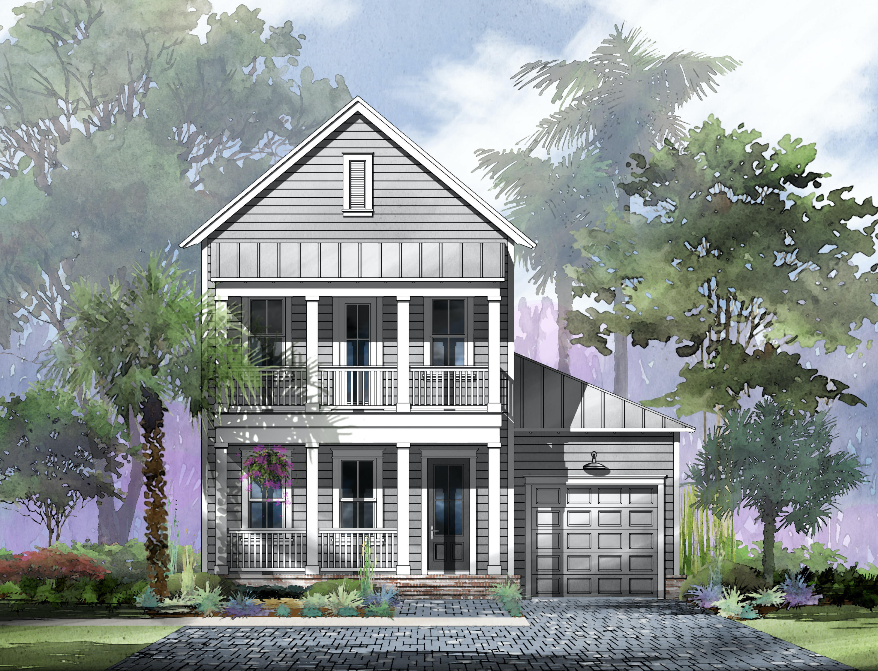 Introducing Cottage Grove, the newest coastal neighborhood south of Hwy 98, and just a bike ride to 30A!The Laurel Oak plan offers 3 bedrooms, 3.5 baths, attached 1-car garage, and additional upstairs sitting area. The spacious first floor has 10' ceilings with an open-concept plan including kitchen with large island overlooking the family/dining area. Interior features include Frigidaire Pro stainless steel appliances with 36'' cooktop and vent hood, choice of quartz or granite countertops, shaker style cabinets, crown molding throughout, and engineered hardwood flooring with tile in bathroom and laundry. Exterior features include spacious porches, a brick paver driveway, irrigation system, French style gas lantern, metal roof and brick & fiber cement siding with 2x6 exterior framing.