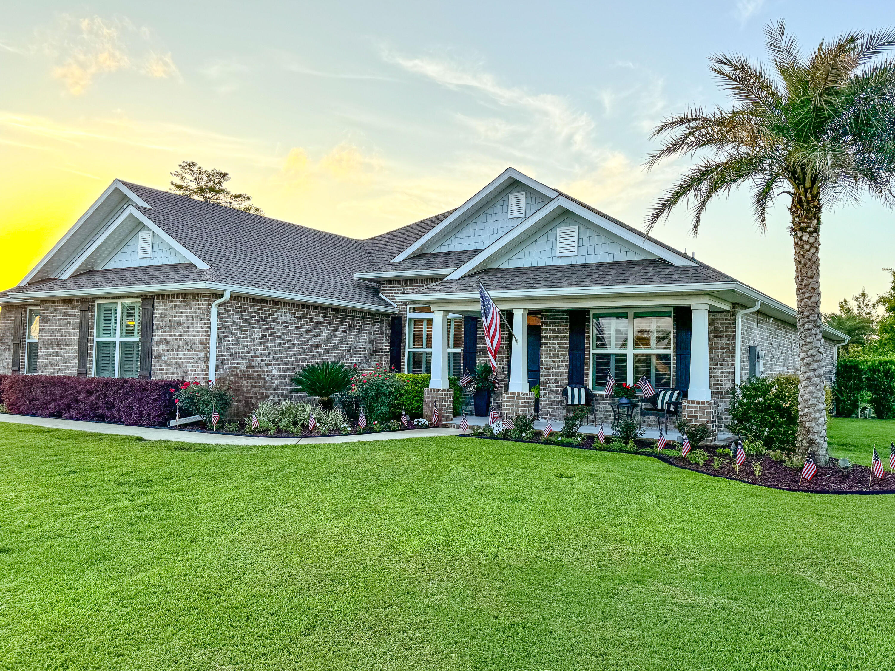 This immaculate 4/3 home sits on over 1/2 acre on the 6th hole of Windswept Dunes Golf Course. Surrounded by tropical landscaping enjoy your private saltwater pool with large screen enclosure. The OVERSIZED 3 car garage with RaceDeck floor offers plenty of storage! Don't miss the open kitchen with granite countertops, large walk-in pantry, NEW stacked stone wall with elect fireplace, crown molding throughout the home, luxury vinyl flooring, owner's retreat in master suite, granite countertops in the laundry room, and plantation shutters. New paint in Kitchen, LR, Master BR & BR. New cabinet hardware and light fixtures! If you want a cozy, WOW home, perfect for entertaining, THIS IS IT! Amenities include community pool, pickle ball, tennis, basketball courts, large playground and more