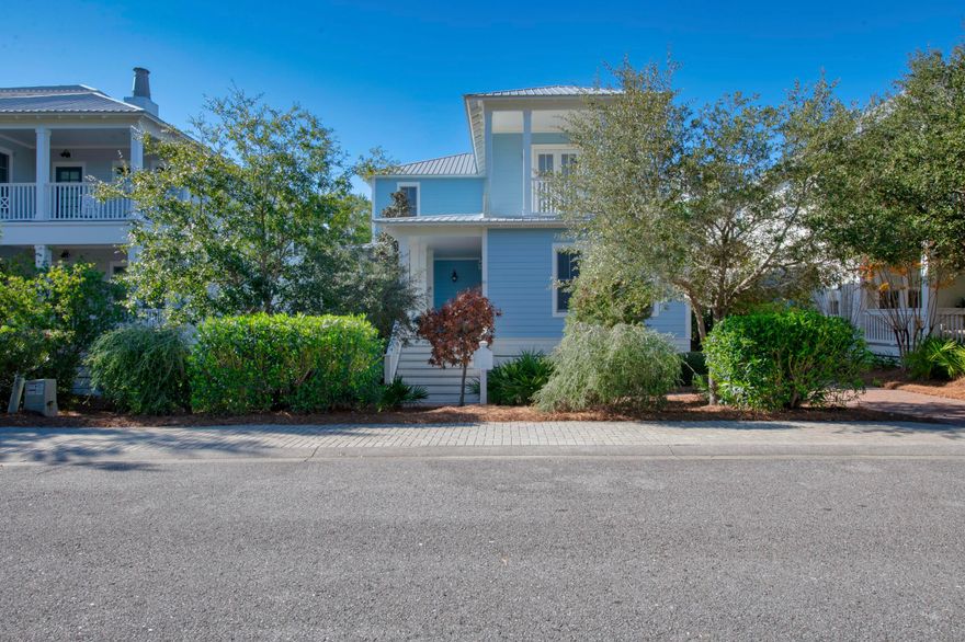 The Preserve of Grayton Beach offers 2 swimming pools, 2 tennis courts, deeded beach access to the Gulf of Mexico, gated and surrounded by state land.  With only 130 homesite, this rental ready home is close to the east entrance which is close to the beach boardwalk across Hwy 30A.  This 4 bedroom, 3 bath home boasts of walnut flooring throughout the living room, kitchen and dining area. Custom cabinets throughout the kitchen, plenty of counter space w granite counter tops and center island. There is bedroom on the first floor with carpet, tiled flooring in the bathroom with granite countertop and walk-in shower.  A large laundry room with tiled flooring on the first floor and an under the stairs owners closet for storage.
