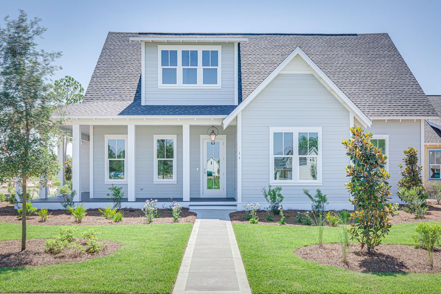 This custom 2-story plan from Huff Homes has 4 bedrooms, 3.5 bathrooms, and a 3-car garage. Luxury features include quartz countertops throughout, wood floors, under cabinet kitchen lighting, solid core doors, and upgraded Wolf appliances including 24'' microwave drawer, Dual Fuel 36'' Range, Sub Zero Refrigerator with bottom drawer, Best 36'' Chimney vent hood, and Asko dishwasher.The Watersound Origins community is a wonderful neighborhood full of amenities including the Village Commons pool & fitness center, miles of nature trails, dock access to Lake Powell, unlimited golf and much more.**Pricing for inventory homes include lot premiums and may include optional upgrades. Added options/upgrades and pricing are subject to change.