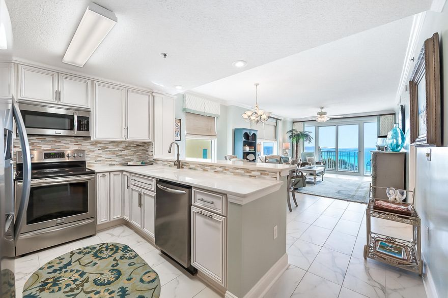 Rare opportunity to own a beautifully maintained 2BR/2BA corner unit at Leeward Key. Never rented and in excellent condition, this property is sold fully furnished with high-end furniture, drapes, and accessories. The kitchen was recently updated, and the HVAC was replaced in 2020. Enjoy fabulous Gulf views. Leeward Key offers two pools (one Gulf-front on their private beach), a fitness center, and a grilling area. A must-see property.