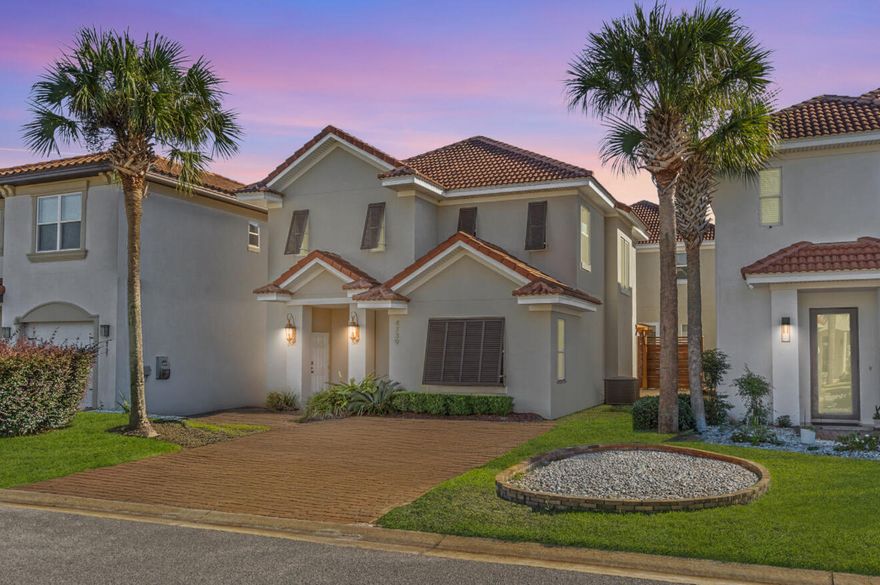 Seller offering a $5,000 buyer incentive! Your chance to step into the lifestyle you've been chasing, in the heart of one of Destin's most exclusive gated communities: Calusa Bay. At 4739 Amhurst Circle, you're not just buying a home--you're unlocking a gateway to the life you've worked for. Picture mornings that begin with a power walk or a bike ride past sparkling lakes and fountains. Or hop in the golf cart for a short ride to Regatta Bay Golf & Yacht Club to hit the back nine before lunch. Select photos have been virtually staged to help you envision the possibilities. From cozy furniture to inspired design, these images offer a glimpse of how the space can be beautifully transformed to suit your lifestyle. This two-story, Tuscan-style escape offers Mediterranean architecture, 4 bedrooms, 3 bathrooms, and 2,210 square feet of easy elegance, granite countertops, travertine tile flooring, and custom-built tile showers set the tone for refined comfort. Sunlight pours through tall windows, while arched doorways and soaring ceilings create a flow that feels both timeless and energized.

Afternoons are wide open, Will you wander the luxury shops at Destin Commons, grab something bold at Kiki Risa, or browse coastal finds at Teena Haven? You're minutes from Whole Foods and Lululemon, and when the sun begins to set, the choices get even better. Celebrate a closing or toast a milestone at Seagar's Prime Steaks, slip into Bijoux for fine wine and Gulf seafood, or meet friends at Marina Caf?? with harbor views.

Calusa Bay offers more than privacy-it's a lifestyle hub for those who want it all without compromise. A resort-style pool, Har-Tru tennis courts, a renovated fitness center, and peaceful walking paths await just outside your door-all with low HOA fees and no short-term rentals to interrupt the peace.

And when the weekend comes, let the beach pull you in- paddleboard, kayak, or simply do nothing at all along the sugar-white shores just minutes away.

This is more than a home. This is your escape route to the life you deserve. Call you favorite agent to schedule your exclusive tour today!