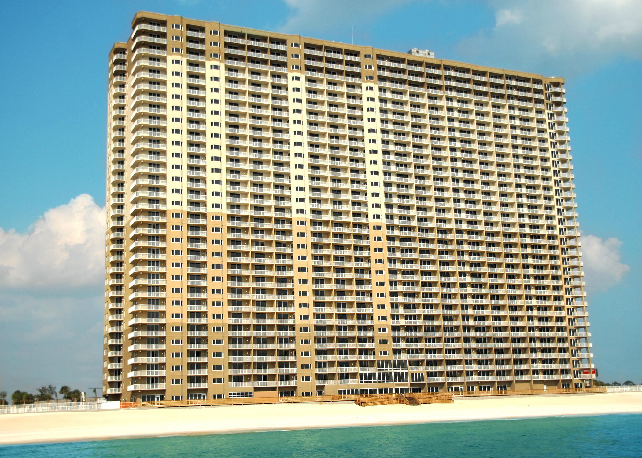 **BEST PRICE IN TIDEWATER** **SOLD WITH DEEDED EXTRA LARGE STORAGE LOCKER** This 1BR/1BA features great views of the gulf, beach and pier from the east side of Tidewater and includes bunk beds. It is one of the few units that has a DEEDED storage locker so owners and guests can safely store luggage and beach equipment to enjoy more room inside the condo. This unit has been a very strong rental unit (numbers available on request) and is sold rental ready. It is in good condition, needing just some cosmetic touch up, typical of a strong rental condo. Call today to see this wonderful deal on a unit close to Pier Park!