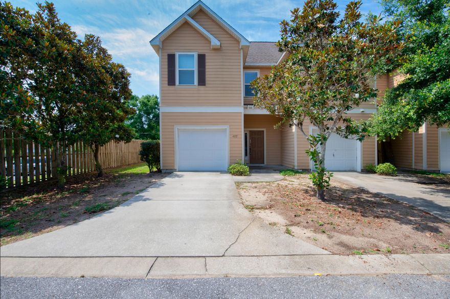 Great End unit Town Home only 3 miles from the gate at Hurlburt Field! You're only a short drive to the beach and all the wonderful restaurants this area has to offer. As you walk into your new home, the large foyer opens to a stairwell to the right and a hallway to the main living area. As you continue to walk further into the house, the first floor opens up to your large open floor plan. Your kitchen has granite countertops, and plenty of storage space! From the kitchen bar you can look right into the living and dining areas with access to your back porch. Head upstairs and you'll find two large bedrooms, laundry area, and a huge Master bedroom! Your master bath has plenty of counter space and a stand-up shower. Call to schedule a showing today!