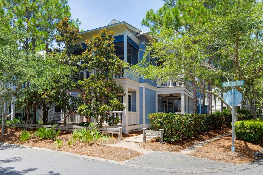 Family FUN Awaits!!~ This Beautifully Renovated 5 Bedroom / 5 Bath Home is located Directly across the Street from Camp WaterColor on a Prized Corner LOT!  Features and Upgrades include: Brand New Complete Kitchen Remodel  / New Appliances include a Gas Stove / Refinished Hardwood Floors / New Interior & Exterior Paint / 2 Car Garage / 2 Additional Parking Spaces / 4 Large Porches (946 Sqft) / Newly Furnished Carriage House with Upstairs  Access from the Main House / Furniture Updates / New Gutters / 2 Bunk Rooms.  Home Comfortably Sleeps up to 14 Guests making it great for a Large or Multiple Families or a Large Group!  Property is being Sold Fully Furnished and Rental Ready!  Enjoy all of the amenities that WaterColor has to offer....