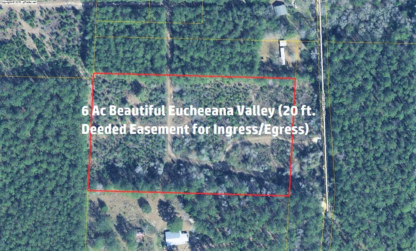 Beautiful piece of land in Eucheeana Valley area in Walton County & within 30 to beaches of S Walton County and Panama City Beach! Bring your horses and build your dream home! Mobile homes are allowed. Deeded access to property off Rushing Rd.