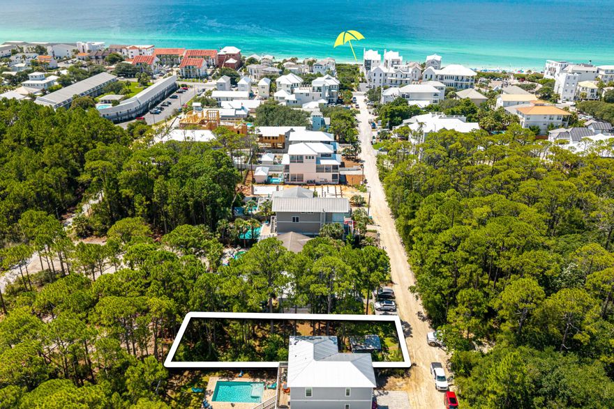 Build your dream home in the highly sought-after community of Seagrove Beach, just off 30A.The lot is situated in Gulf Shore Manor community, only one mile east of the town of Seaside. The beach is a short stroll to the walkover at the end of the road, or take advantage of the expansive regional beach access featuring a ramp, seasonal lifeguards, and restrooms just a one street over on Santa Clara. Gulf Shore Manor boasts four beach access points, presenting an ideal spot for an investment property, a full-time residence, or a second home getaway.  This lot is flanked by two established homes, you'll have a clear vision of your future neighborhood, free from uncertainty about adjacent developments. This is only available lot for sale on this street. There is no mandatory HOA but a voluntary property owners association that protects beach use and rights.  This street is low density on a dead end making it a tucked away retreat just off 30A. 