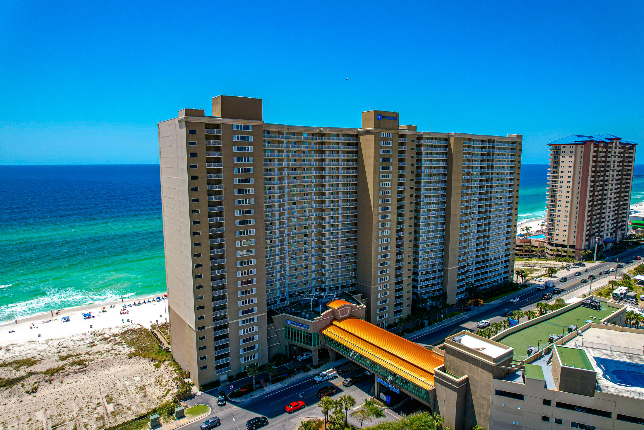 Price Improvement newly implemented! Spectacular views abound from this unit in one of the top resorts on Panama City Beach! All furnishings are included. . The master bedroom has a bay window making for magical views of the Gulf with door access to the balcony. The master bath has a large garden style tub, separate shower and dual vanity. Come see this spacious, Gulf front condo in the luxurious Emerald Beach resort! And what a location! Not only are you right on the beach but you can walk to Pier Park, a shopping destination for the region with great stores and restauran