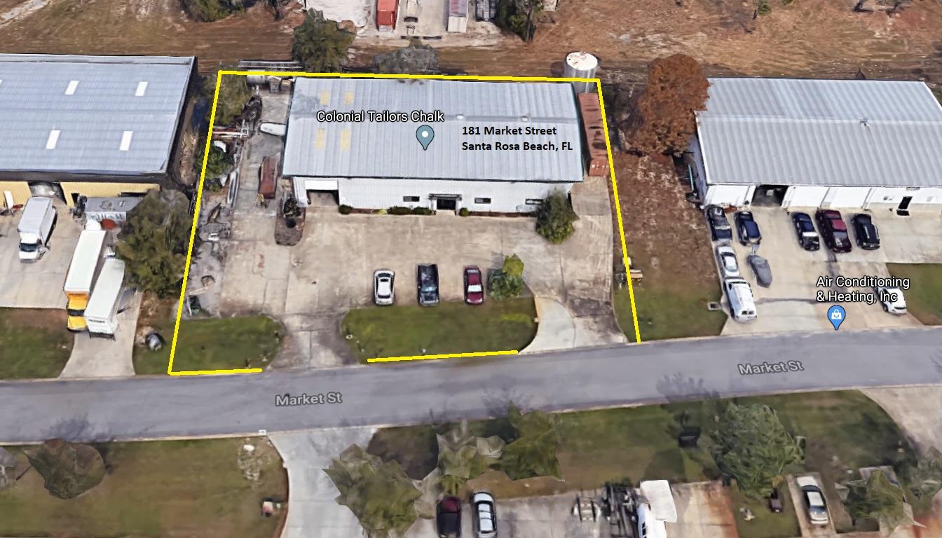 Short term Office / Warehouse lease space available in Santa Rosa Beach. The available space is approximately 1150 SF which consists of an open warehouse with front loaded roll up door along with single office with private bathroom. Additional restroom within the warehouse as well. $1750 per month plus sales tax includes Base rent, Property Tax, Building Insurance, Electricity and Water.The building is centrally located in Santa Rosa Beach just off of Hwy 393 North. At this time the entire 5,000 SF building is for sale and this lease will have a 30 day termination clause. The seller's will need to remain flexible for the new buyers need.