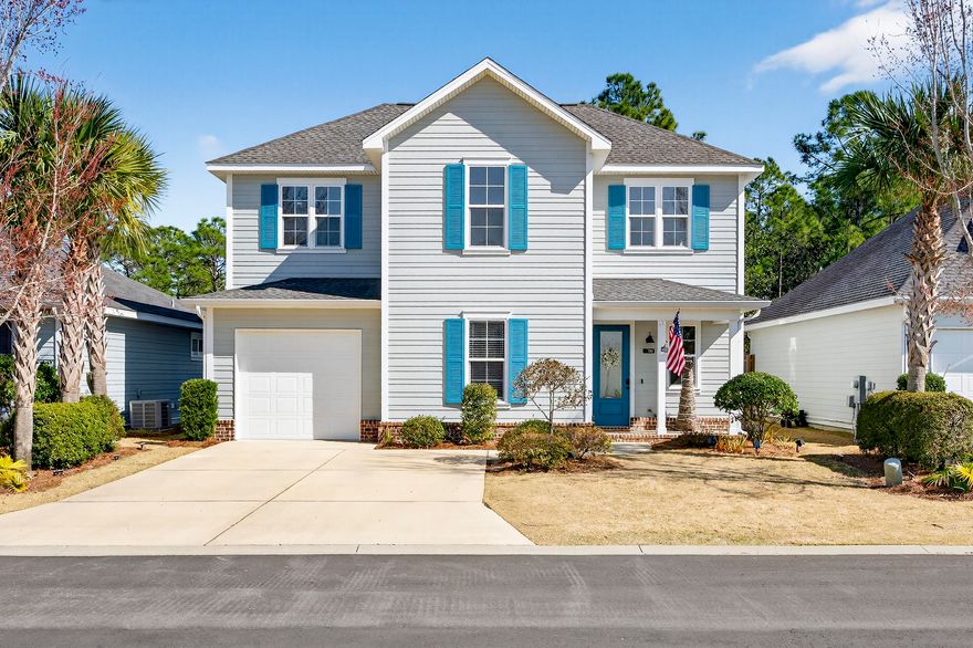 90 N Zander Way is a 4Br, 3.5Ba with a 2nd-floor bonus room, located in Church Street Village. The main living area has an open floor plan with adjoining kitchen, dining, and living rooms. The master suite is located on the first floor, in addition to the laundry room and half bath. Features include: recessed lighting, raised bathroom vanities, 8'ft doors, and upgraded (no carpet) flooring. The spacious living room provides abundant natural light, an electric fireplace, and under-stair storage. The highly functional kitchen has quartz countertops, stainless appliances, tiled backsplash, ''quiet-close'' cabinetry, and a double-door pantry. The centerpiece of the kitchen is an island with a farm sink, dishwasher, and bonus cabinetry. The 1st floor Master suite includes a private bathroom. This large bathroom features a double-sink vanity, a tiled shower, and a walk-in closet. 
In addition to the bonus room, the second level includes the 2nd, 3rd & 4th bedrooms, all with easy access to the common full bathroom, which includes a tub/shower, and a double-sink vanity. The 4th bedroom is the larger bedroom, with an en-suite bathroom, tiled shower, and its own walk-in closet. 
A large patio with a fenced-in backyard and a hot tub, is easily accessible via the living room. 
Neighborhood amenities include a community pool, fitness center, dog park, and a playground. HOA fees include lawn & landscape maintenance, recreational facilities, management, and common area upkeep. 
Conveniently located to life's essentials - grocery stores, restaurants, Sacred Heart Hospital, and recreation. Several beach parks, shops, and venues along 30A, Helen McCall SPORTS Park, and Cessna Landing bayou front boat launch, provide some of the best extracurricular activities the Emerald Coast has to offer! 
Constructed by Huff Developments LLC, this one-owner home, has been meticulously maintained.
This very special property is a must-see!
