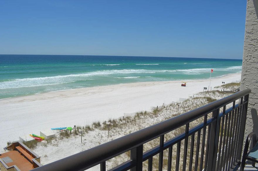 ***Rental projection of $60k-$70K!!***This beautiful 2 bedroom 2 bathroom condo is located directly on the white sand beaches of Okaloosa Island. The condo has been updated and features a spacious living room, a fully equipped kitchen, and a private balcony with stunning views of the emerald green waters of the Gulf of Mexico. The master bedroom has a king-size bed while the second bedroom has a queen size bed. This fully furnished unit has a sleeper sofa, recently replaced appliances, and so much more! The area is home to a variety of restaurants, shops, and attractions, including the Gulfarium Marine Adventure Park. This condo would make a great vacation home or vacation rental property. Make your appointment today!